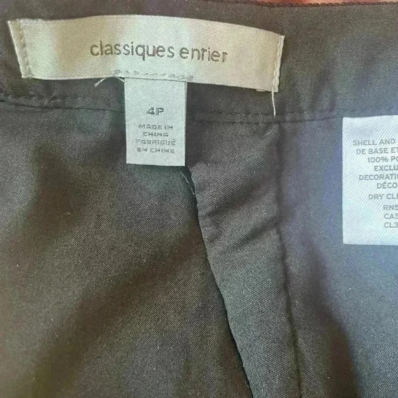 CLASSIQUES ENTIER Black Crochet Lace Overlay Pencil Midi Skirt Size 4P. - Picture 6 of 12